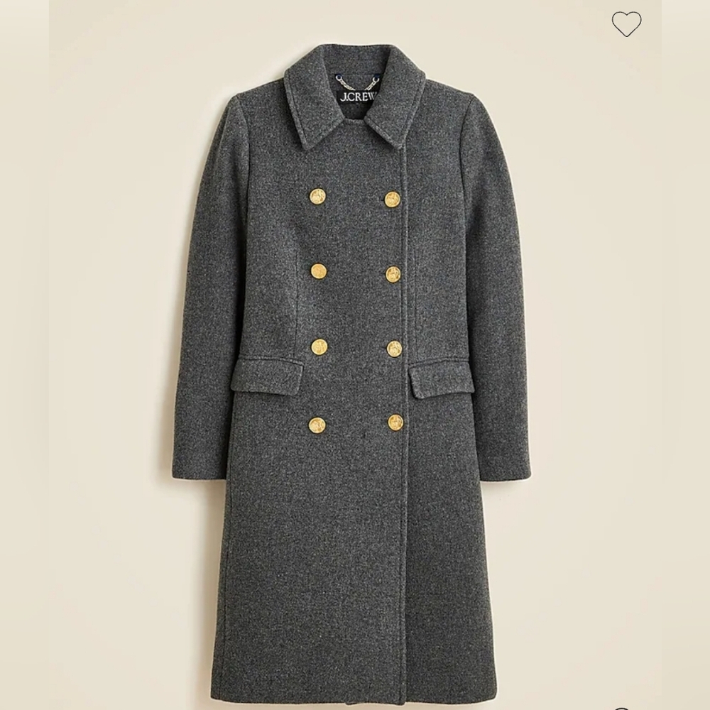 NWT $428 J. Crew Warwick Topcoat